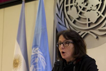 La relatora especial de la ONU sobre violencia contra la mujer, Dubravka Simonovic, en Buenos Aires.