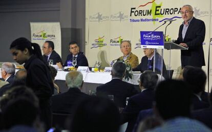 Antonio Montiel, durante su intervención en el Forum Europa.