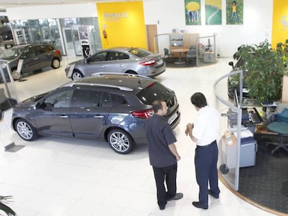 Vista de un concesionario de Renault.