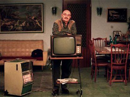 Eduardo Ladrón de Guevara, en los estudios de <b></b><i>Cuéntame cómo pasó.</i>