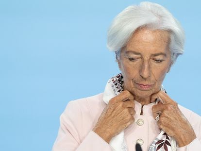 La presidenta del BCE, Christine Lagarde, en una imagen de archivo.