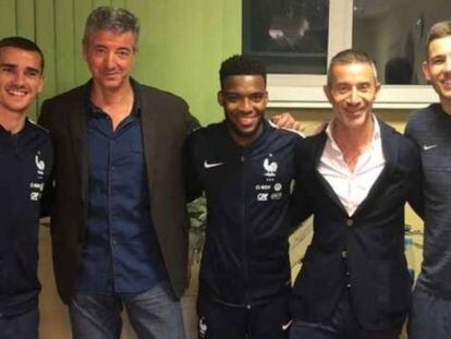 Griezmann, Gil Marín, Lemar, Berta y Lucas.