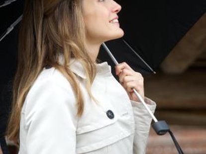La princesa Letizia en 2012 en Asturias.