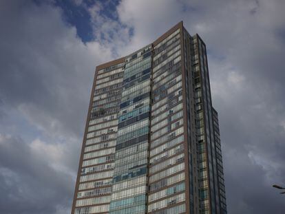 El edificio High Park Sur, al sur de la Alcaldía Coyoacán.