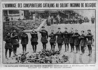 Portada del francès 'Excelsior' del 22 de novembre del 1926. La tomba del soldat desconegut, a Brussel·les.