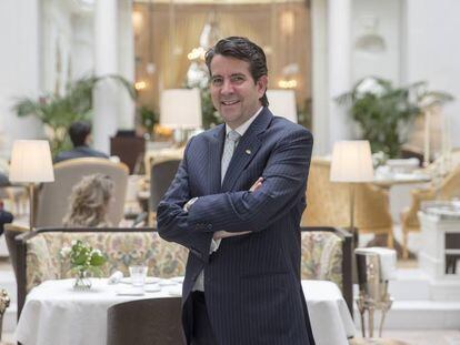 Greg Liddell, este viernes en el restaurante Palm Court, del Mandarin Oriental Ritz.