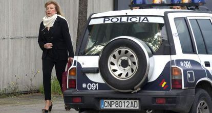 Marisol Yagüe, excaldesa de Marbella, a su llegada a la Audiencia Nacional.