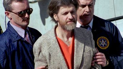Unabomber, tras su arresto en 1996.