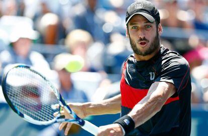 Feliciano López contra el croata Ivan Dodig en el Abierto de Estados Unidos.