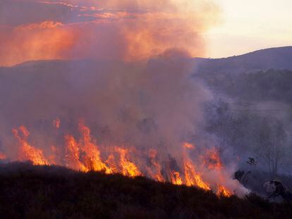 Incendio en Madagascar, en una imagen de archivo.