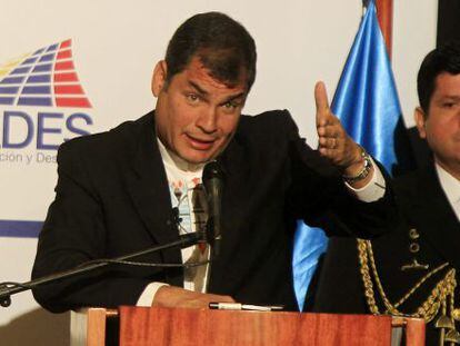Rafael Correa, el pasado d&iacute;a 4 en Quito.