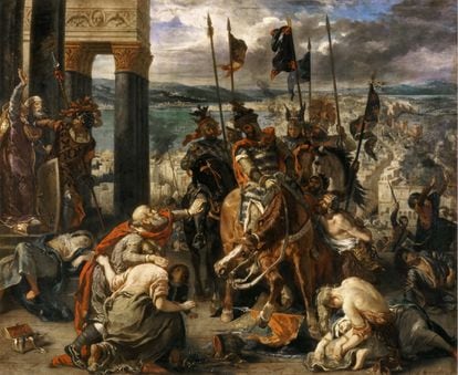 'Entrada de los cruzados en Constantinopla', por Delacroix.