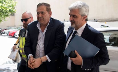 Alonso Ancira llega a la corte en Palma de Mallorca, en mayo de 2019.