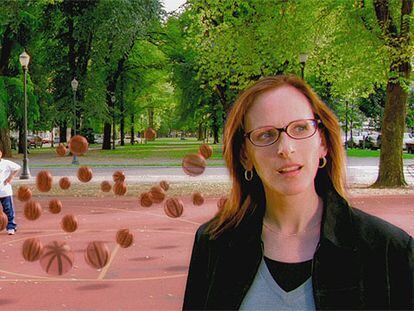 La actriz Marleen Matlin, en un fotograma del documental <i>¿¡Y tú qué sabes!?</i>