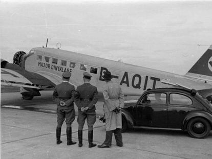 Un Junkers Ju 52 como el que se estrelló en Tarragona con Von Scheele de pasajero.