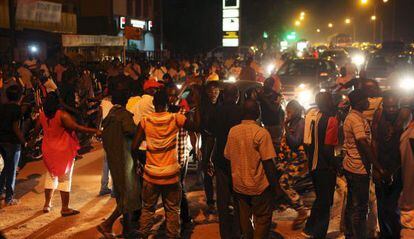 Una protesta contra el golpe de estado en Ouagadougou el miércoles