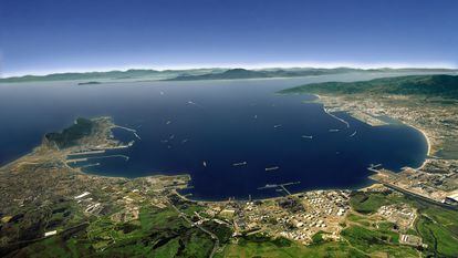 La bahía de Algeciras, en una imagen cedida por Cepsa.