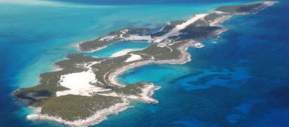 El cayo de la Cueva, una isla privada en las Bahamas.