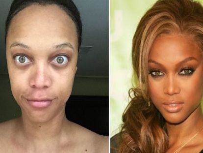 La modelo Tyra Banks se muestra sin maquillaje en una foto de Instagram.