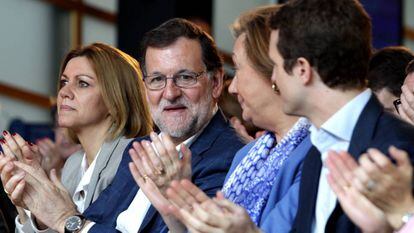 El presidente de del Gobierno en funciones, Mariano Rajoy, durante un acto en Zaragoza.