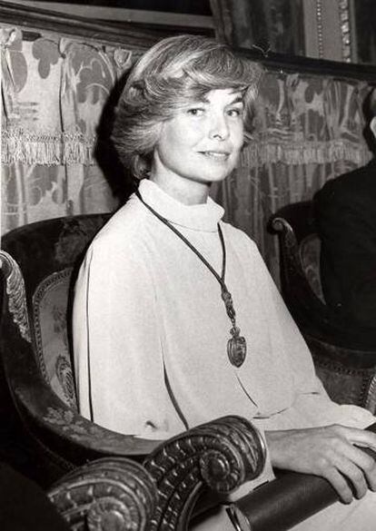 La pintora Montserrat Gudiol, el 1981.