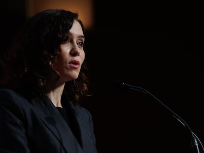 La presidenta de la Comunidad de Madrid, Isabel Díaz Ayuso, el 27 de febrero.