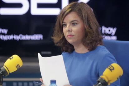 La vicepresidenta del Gobierno, Soraya Saenz de Santamaría.