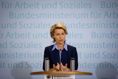 La ministra alemana de Trabajo, Ursula von der Leyen.