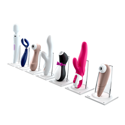 Imagen de diversos juguetes sexuales de Satisfayer.