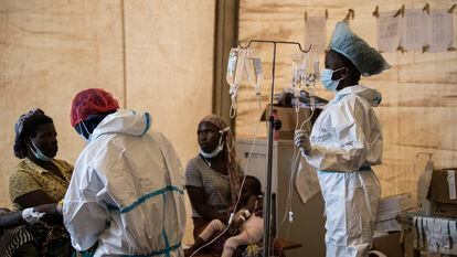 Pacientes de cólera en Malawi en enero, un brote que ha provocado un más de un millar de víctimas.