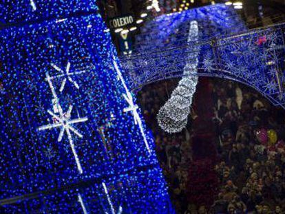 Luces de Navidad en Vigo.