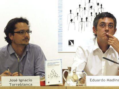 Torreblanca junto a Madina, en la presentaci&oacute;n del libro. 