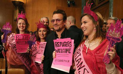Bono en el Senado de EE UU.