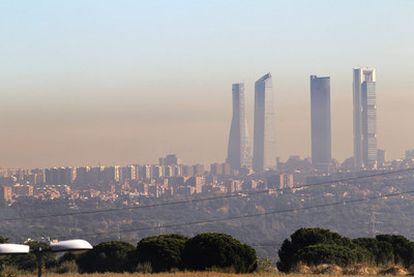 Madrid, envuelta en una nube de contaminación el pasado 27 de octubre.