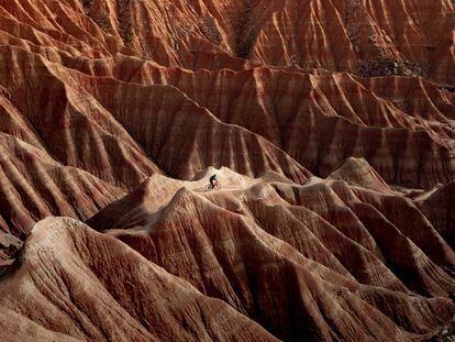 The Bardenas Reales nature park in Spain.