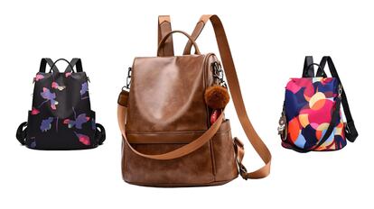 Así la mochila para mujer vendida en Amazon: antirrobo, de cuero en una veintena de colores | Escaparate | EL PAÍS