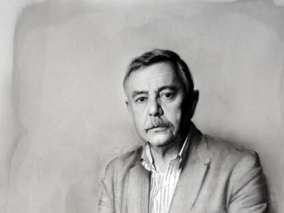 El arquitecto José Miguel Merino de Cáceres en un retrato de Carlos Muñoz de Pablos cedido por la familia.