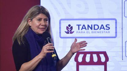 Rocío Mejía, titular del programa Tandas para al Bienestar, el año pasado.