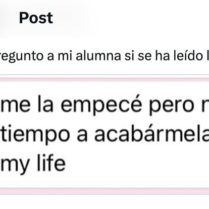 Pregunta a su alumna si ha leído ‘La casa de Bernarda Alba’ y la respuesta define el tiempo en que vivimos