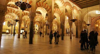 Vista del interior de la Mezquita de Córdoba.