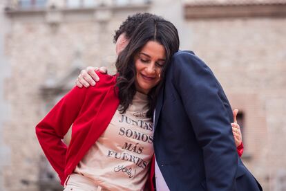 Inés Arrimadas y Edmundo Bal, durante al acto de cierre de campaña.