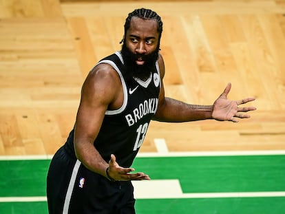 James Harden, una de las grandes estrellas de los Nets en la NBA.