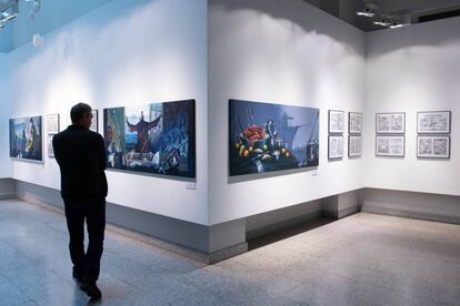 La exposición en las Jornadas de Cómic de Alicante.
