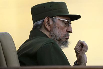 El ex presidente de Cuba, Fidel Castro, durante un discurso ante estudiantes universitarios, la semana pasada en La Habana.