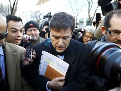 El m&eacute;dico Eufemiano Fuentes, en una sesi&oacute;n del juicio de la Operaci&oacute;n Puerto, en enero de 2013 en Madrid.