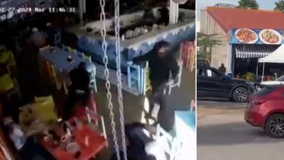 Videos compartidos en redes sociales capturaron el momento en el que encapuchados asesinaron a un empresario en un restaurante en Culiacán Sinaloa, el 27 de febrero.