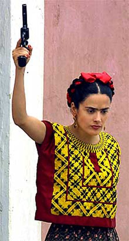 La actriz mexicana Salma Hayek, en su papel de Frida Kahlo.