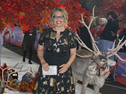 Jennifer Lee en el estreno europeo de Frozen 2, en Londres, el 17 de noviembre de 2019.