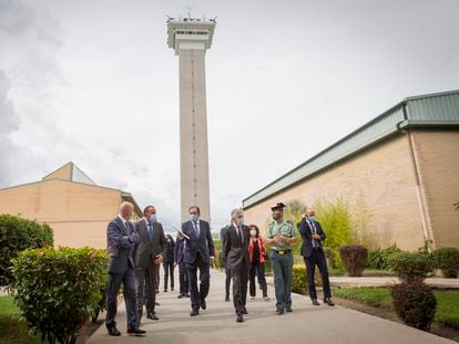 El ministro del Interior, Fernando Grande-Marlaska, en una visita a la prisión de Soto del Real el pasado 24 de septiembre.