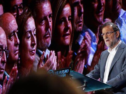 Mariano Rajoy durante su intervención en la Conferencia Política del PP.